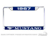 1967 Mustang Yaer Dated License Plate Frame ACC-LPF-67