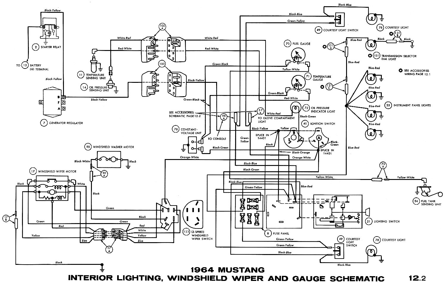 1964 Mustang Wiring Diagrams Schematic | Wiring Diagrams