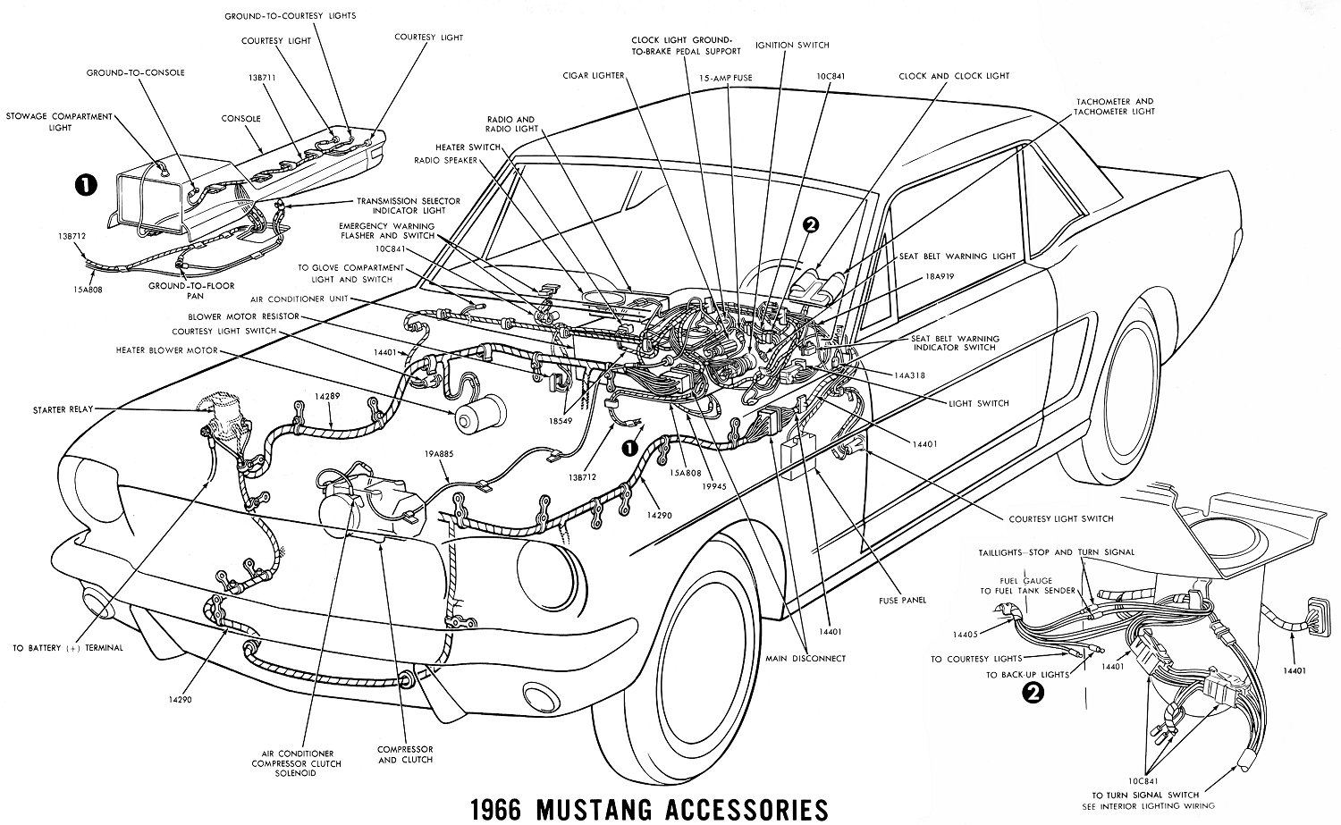 1966 mustang accessories