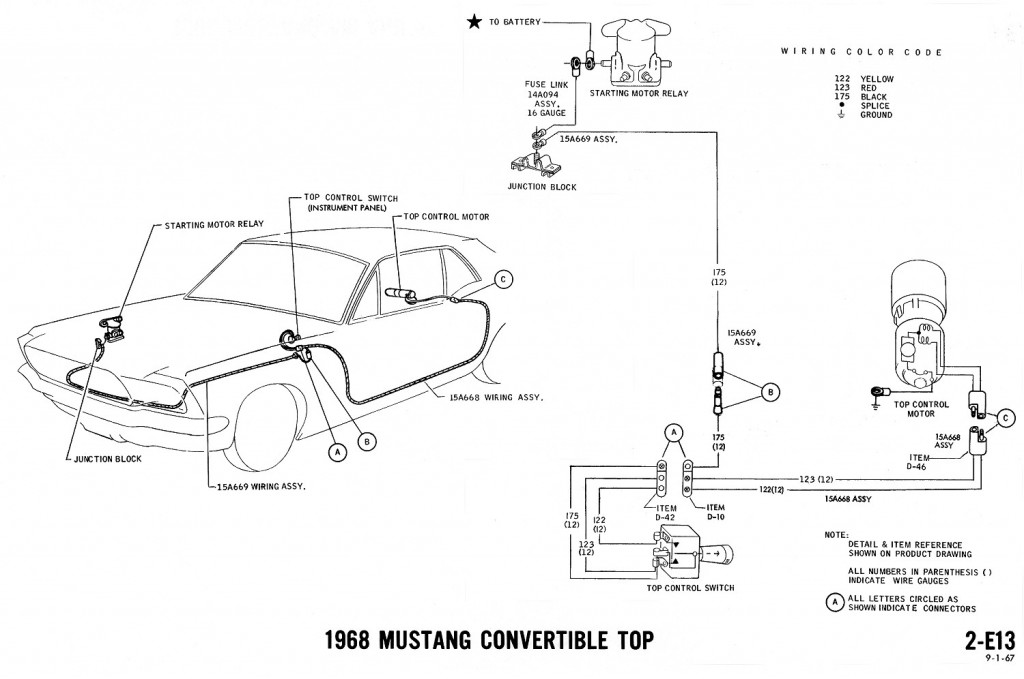 67 convertible top wire route and clips - Vintage Mustang Forums