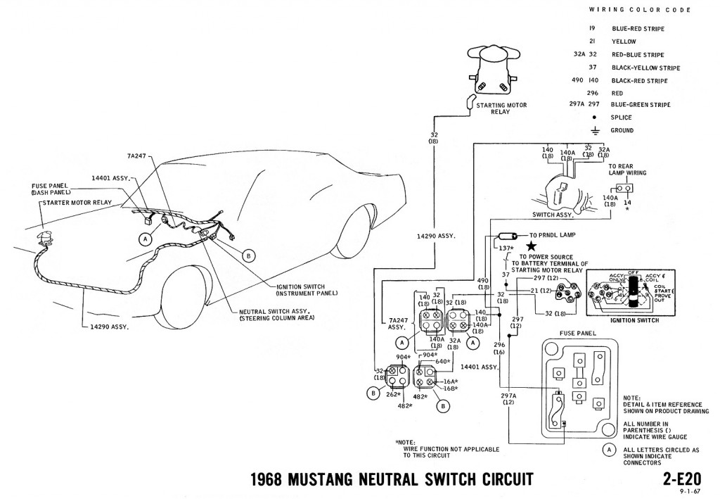 1968 Mustang Wiring Diagrams and Vacuum Schematics - Average Joe