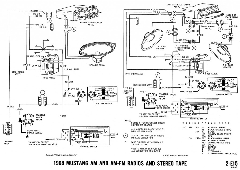 1996 Ford Mustang Radio Wiring Diagram from averagejoerestoration.com