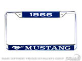 1966 Mustang Yaer Dated License Plate Frame ACC-LPF-66