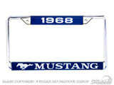 1968 Mustang Yaer Dated License Plate Frame ACC-LPF-68