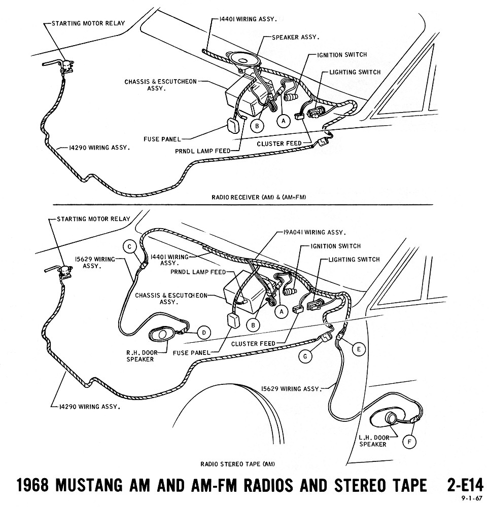 1968 Mustang Wiring Diagrams And Vacuum Schematics